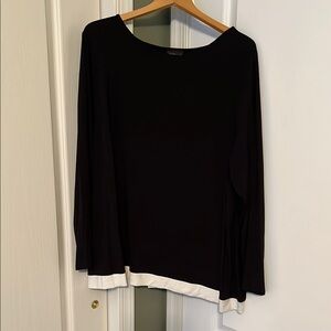 J. Jill Wearever Black & White Tunic 3X